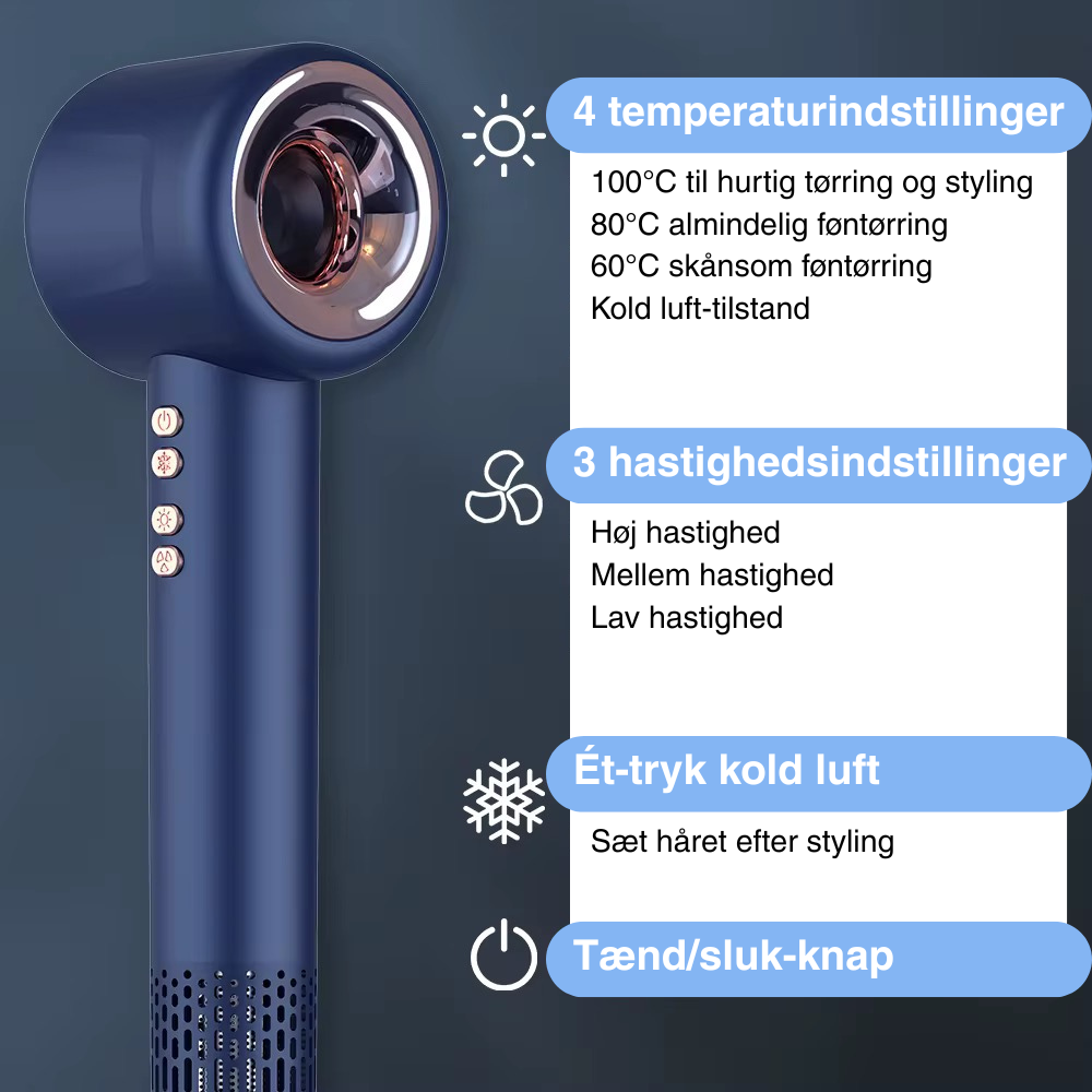 Ionic Proff Hårtørre