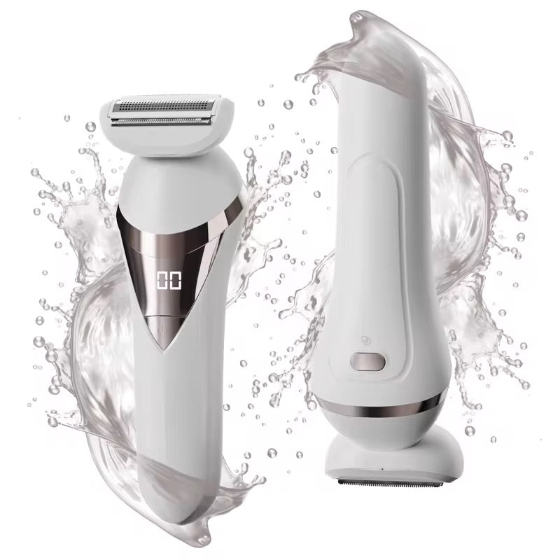 SkySkin Epilator 2-i-1 – Vandtæt Epilator & Ladyshaver med LED-lys