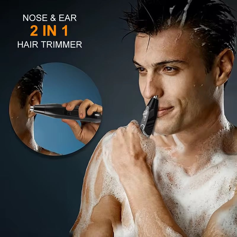 SkySkin Precision Næse og ørehårs trimmer – Genopladelig, Vandtæt og Præcis