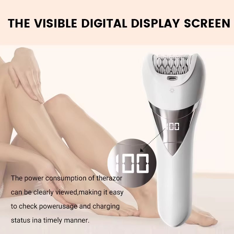 SkySkin Epilator 2-i-1 – Vandtæt Epilator & Ladyshaver med LED-lys