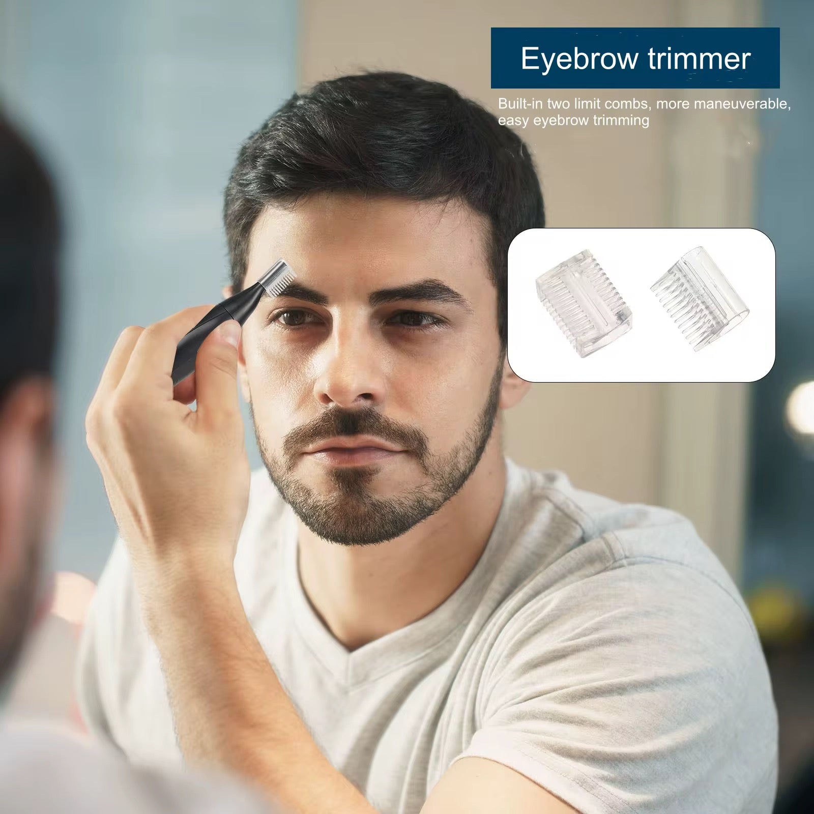 SkySkin Precision Næse og ørehårs trimmer – Genopladelig, Vandtæt og Præcis