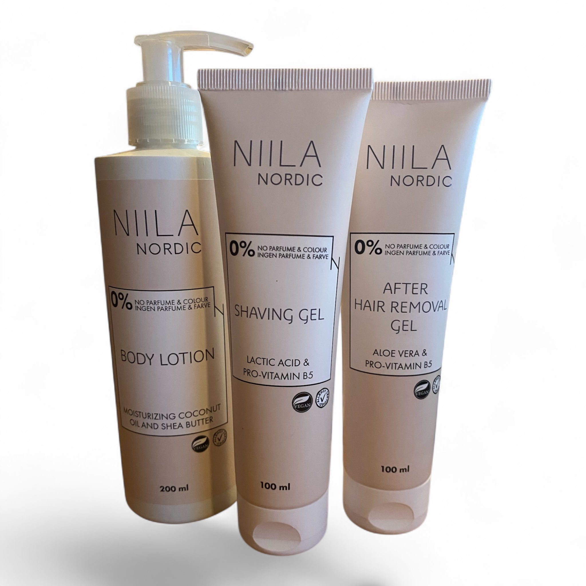 Niila Shave Care Pakke – 3-trins plejesæt til glat og velplejet hud