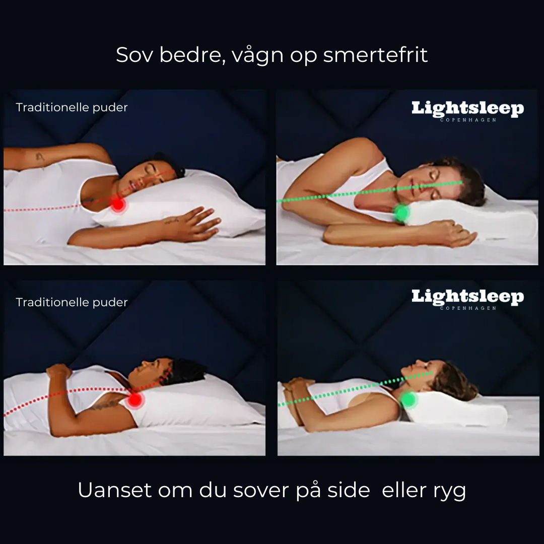 ERGO PILLOW - Ergonomisk støtte. Dybere søvn. Bedre restitution.