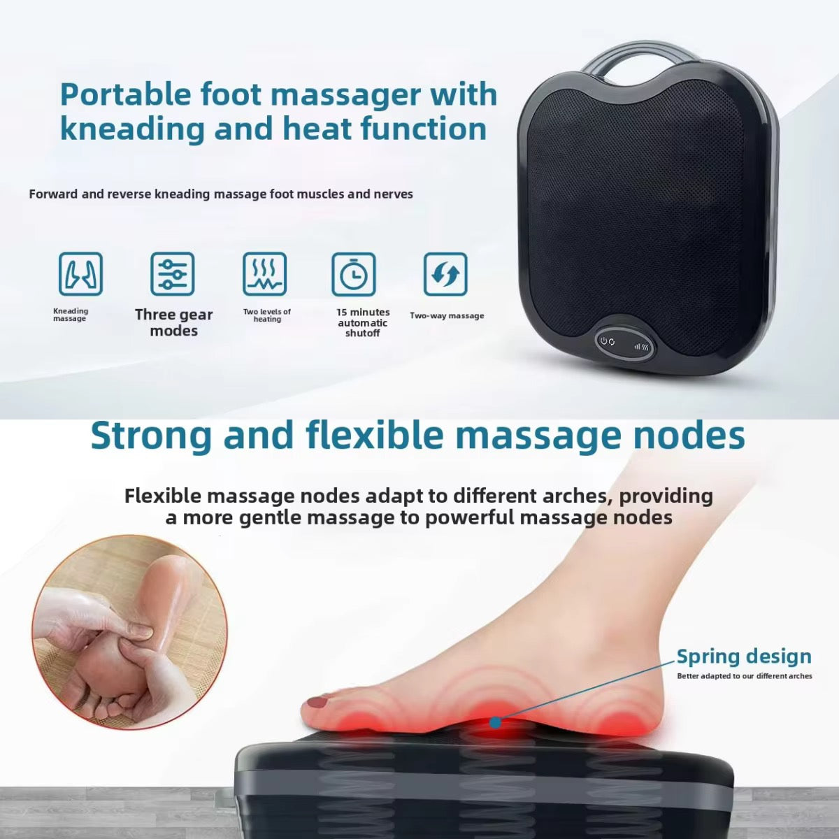 SkySkin TeraWave Foot Massager – avanceret fodmassage med varme & energiteknologi - levering start september