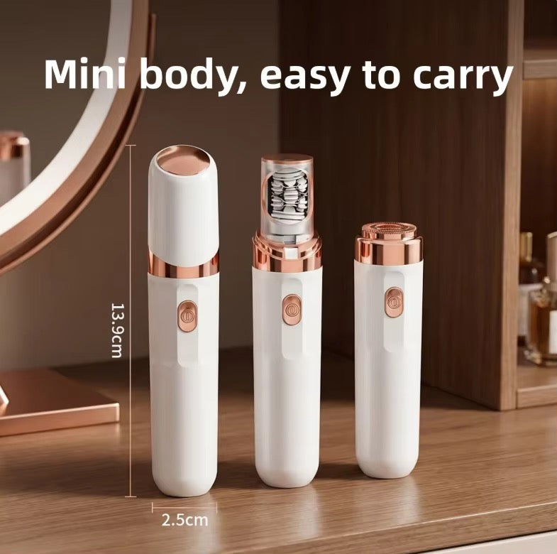 SkySkin MiniSmooth 2-i-1 – Mini Ladyshaver & Epilator til ansigt og krop - leveres først i september