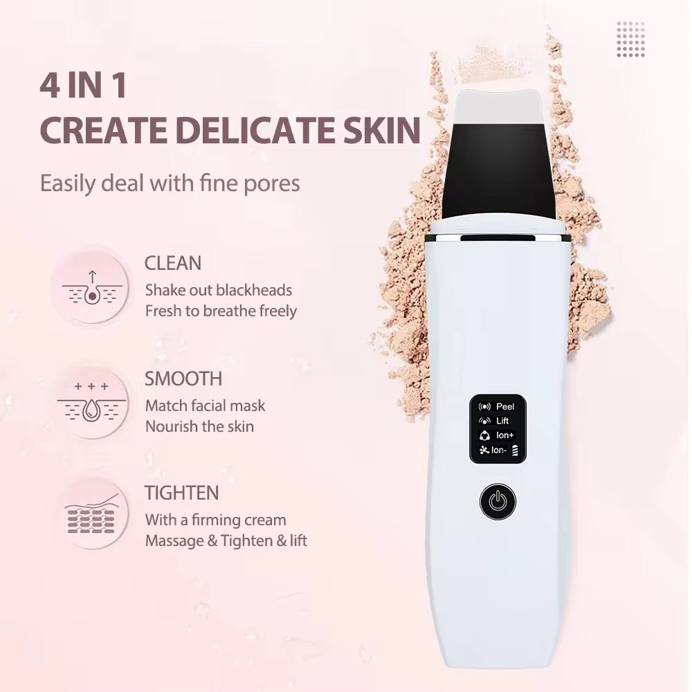 Ultrasonic EMS Skin Scrubber – Dybderens, løft og glød i ét apparat