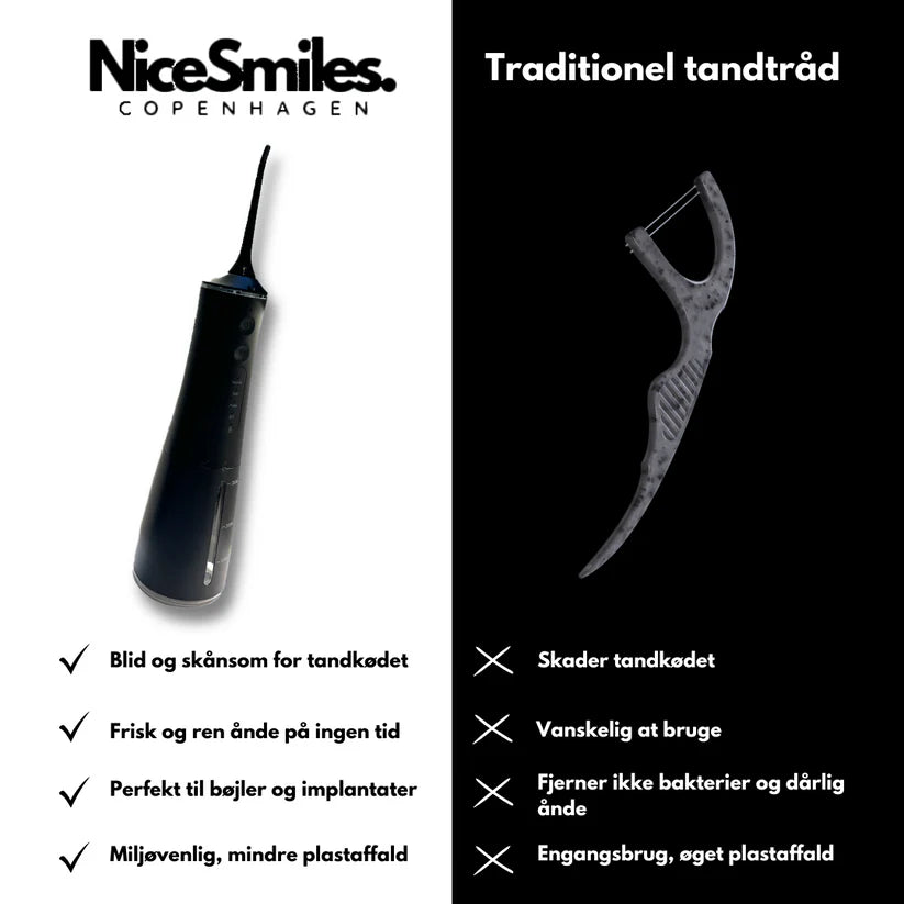 NiceSmiles Water Flosser™ - Effektiv og skånsom mundhygiejne – hver dag