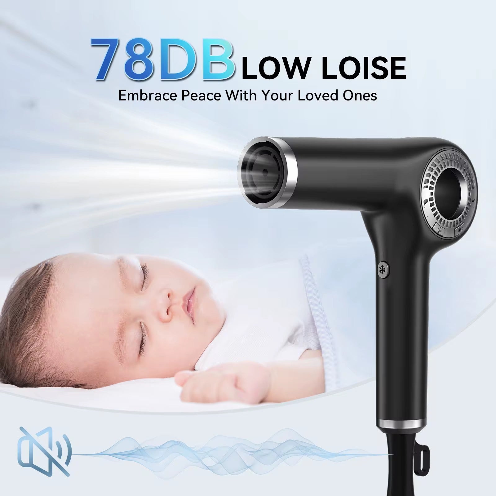 Power SkyDryer – Professionel 2400W High-Speed Hair Dryer