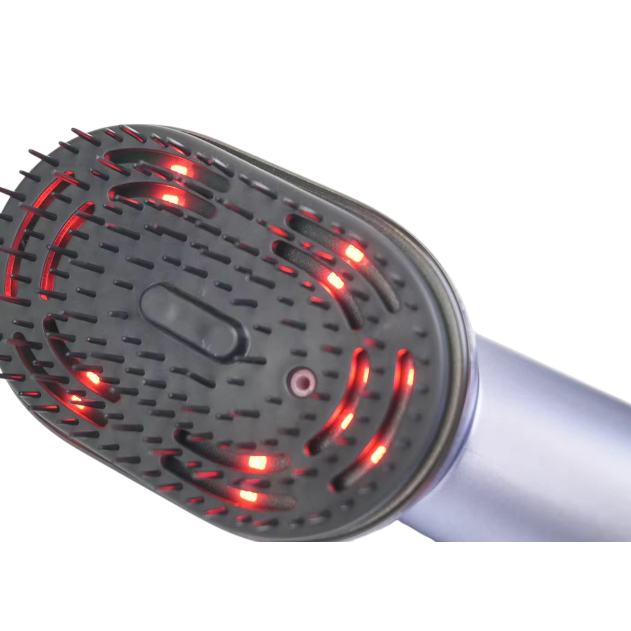 Massagebørste med Rødt Lys, Oliebeholder og Vibration