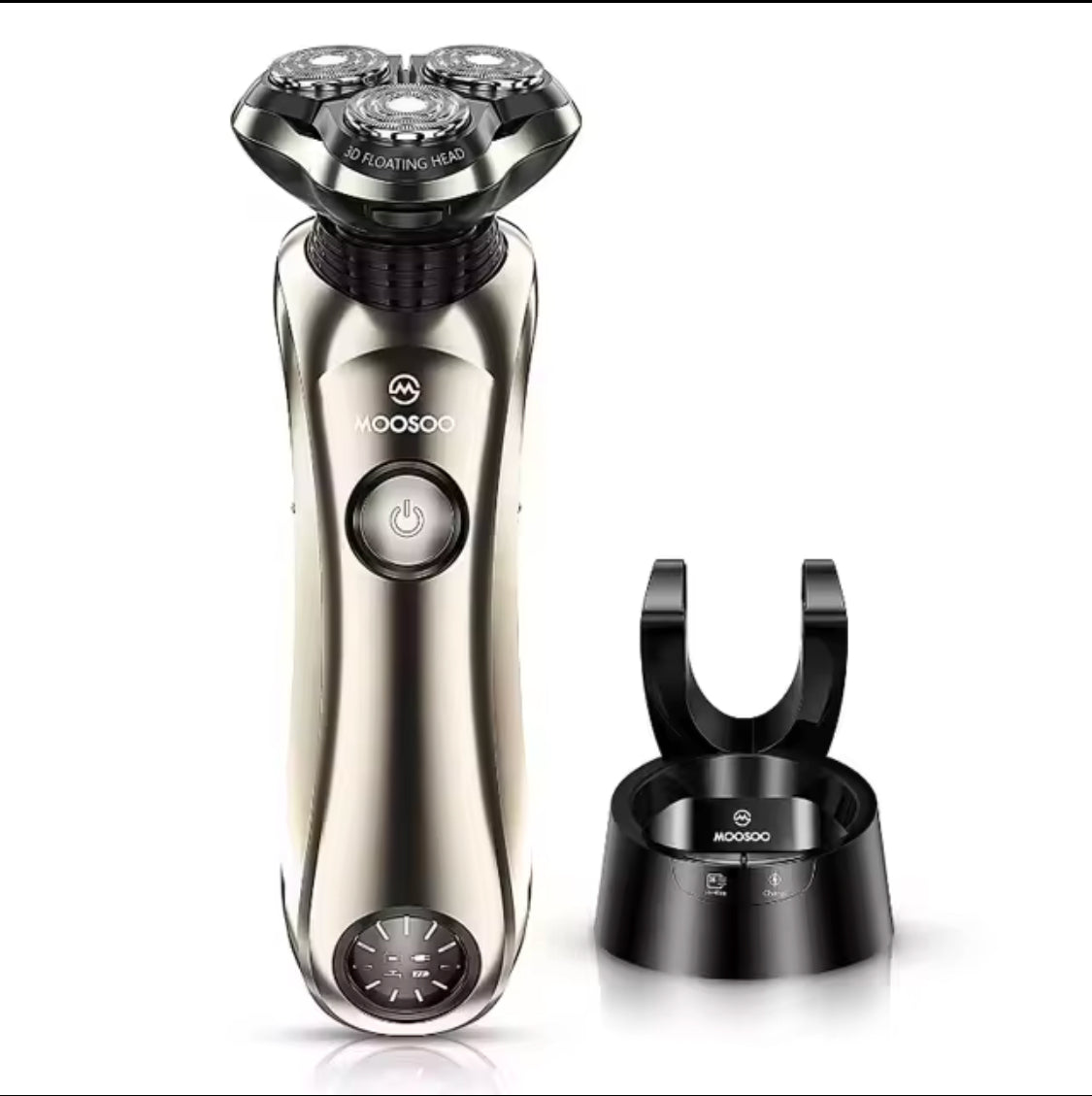 Shaver med opladnings- og steriliseringsbase - Gratis fragt