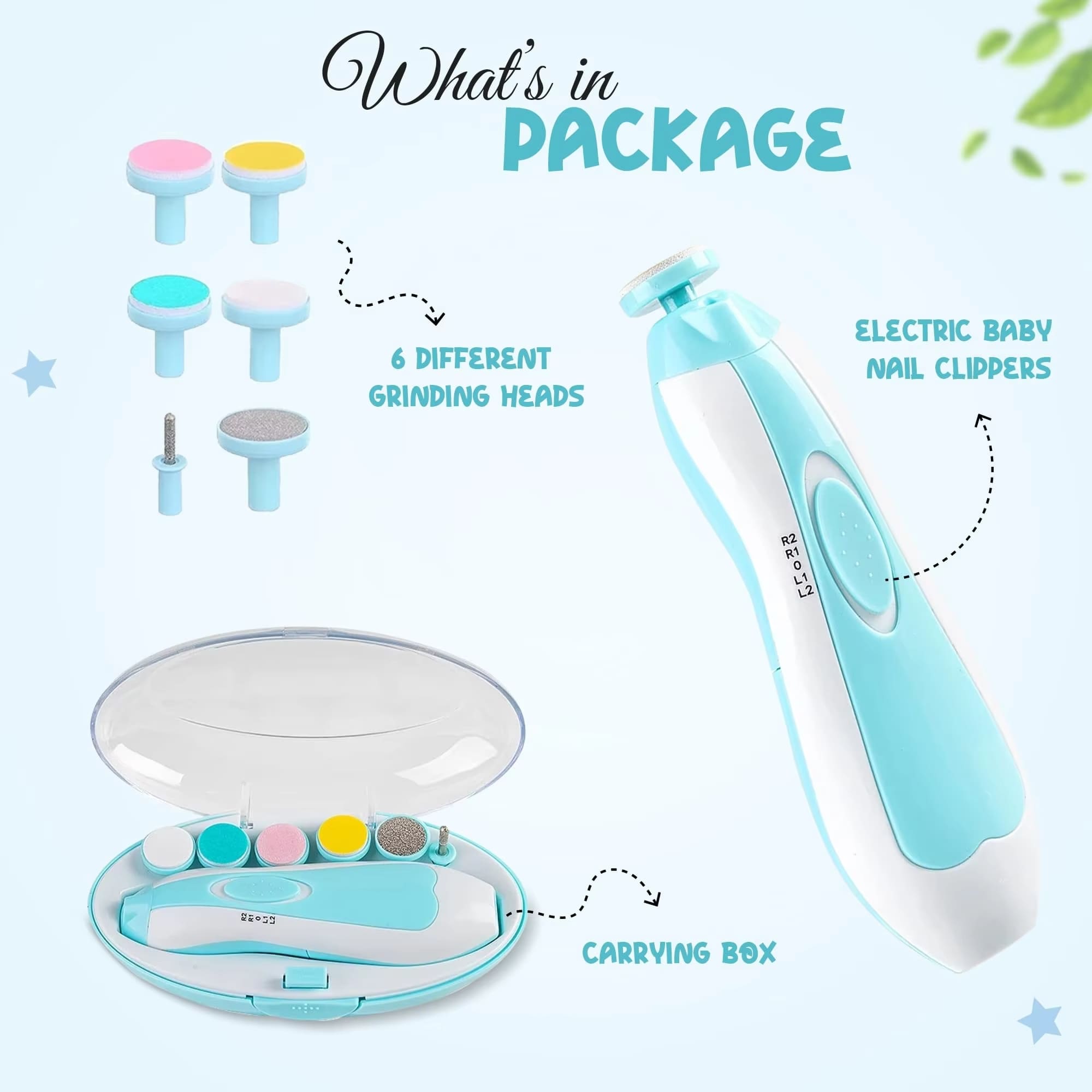 Busters Elektrisk Baby Neglefil – sikker neglepleje uden tårer