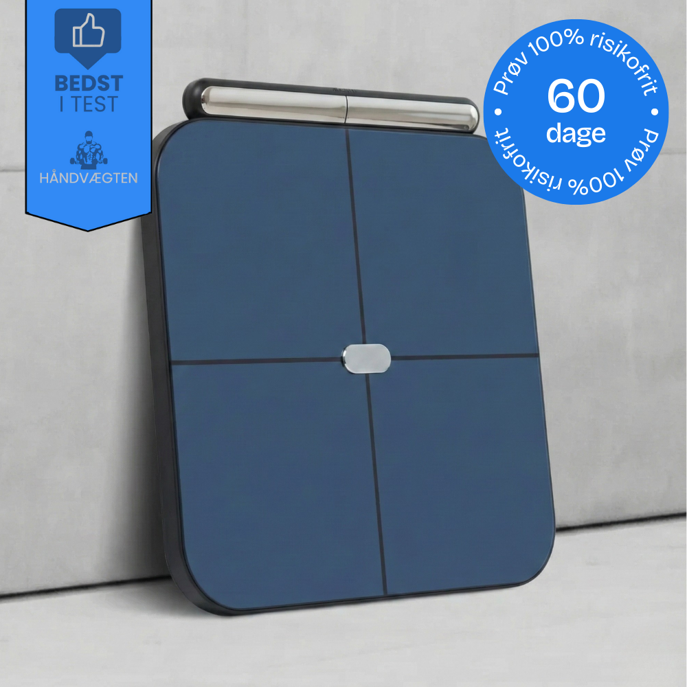 Kropsscanner vægt 2.0 - med indbyttet genopladeligt batteri