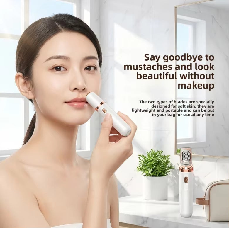 SkySkin MiniSmooth 2-i-1 – Mini Ladyshaver & Epilator til ansigt og krop - leveres først i september