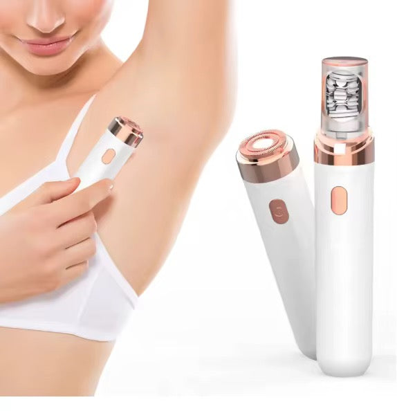 SkySkin MiniSmooth 2-i-1 – Mini Ladyshaver & Epilator til ansigt og krop - leveres først i september