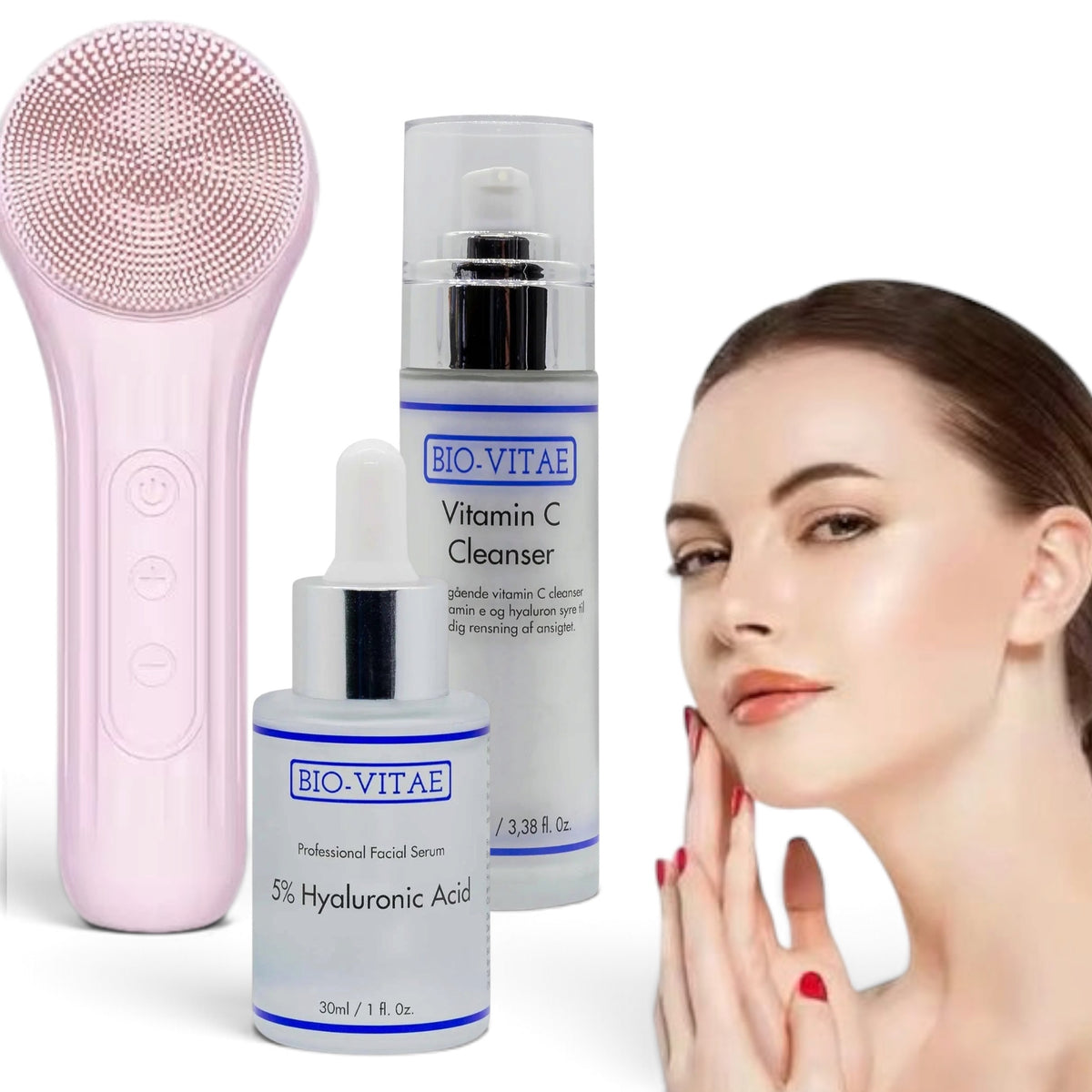 Deep Clean Face Kit – 3 trin til ren, fugtet og strålende hud